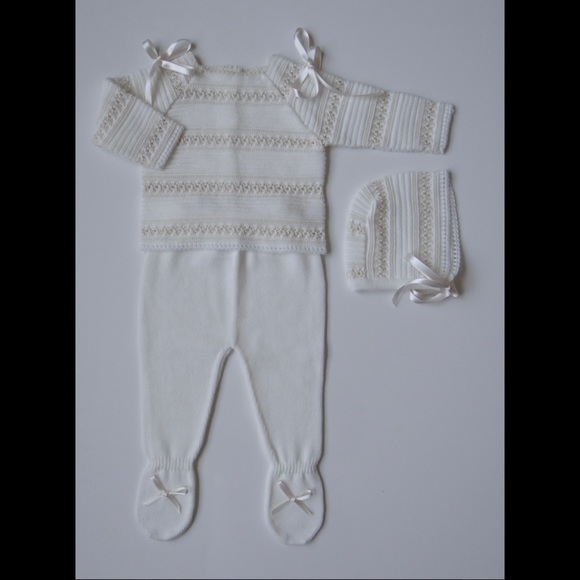 Baby Unisex knit set NEW - Picture 1 of 2